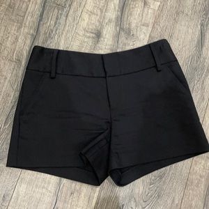 Alice + Olivia black cady shorts